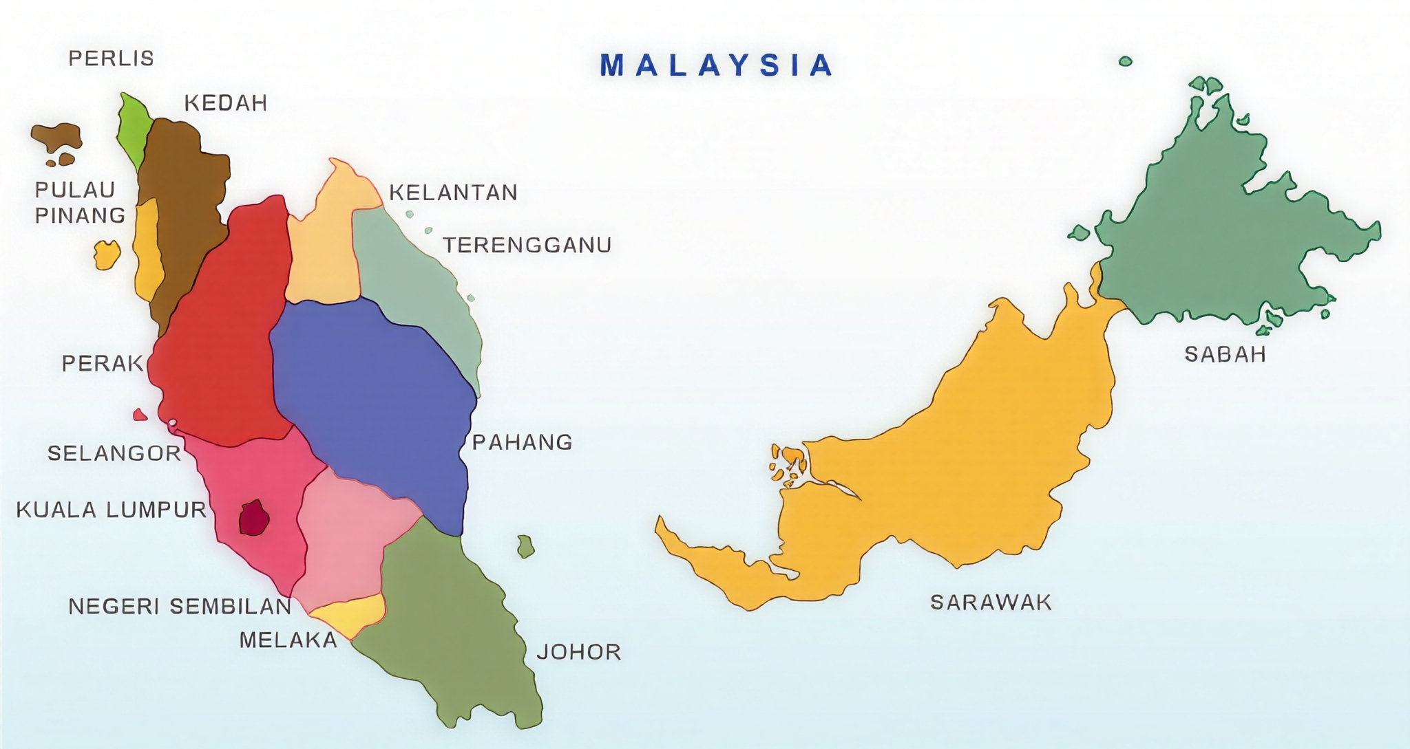 Interactive Map of Malaysia